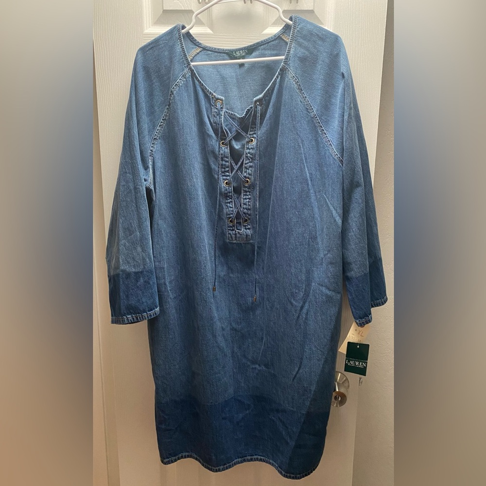 [NWT] Lauren by Ralph Lauren - Western Denim Dress